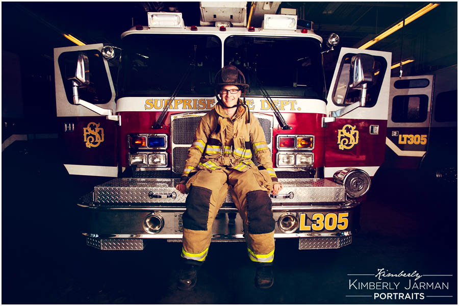Firefighter Senior Photography Surprise Senior Photographer